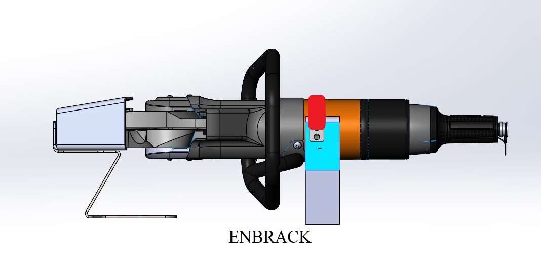 ENBRACK Halterung für Holmatro G/CU 5060 i , liegend.